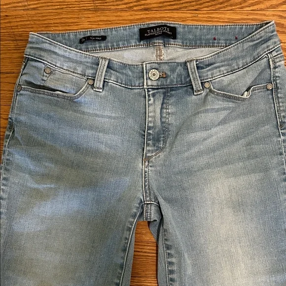 Talbots Slim Ankle jeans Light Blue 6P 6 Petite flawless five-pocket - Picture 2 of 6